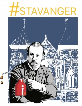 "#STAVANGER" T-SKJORTE
